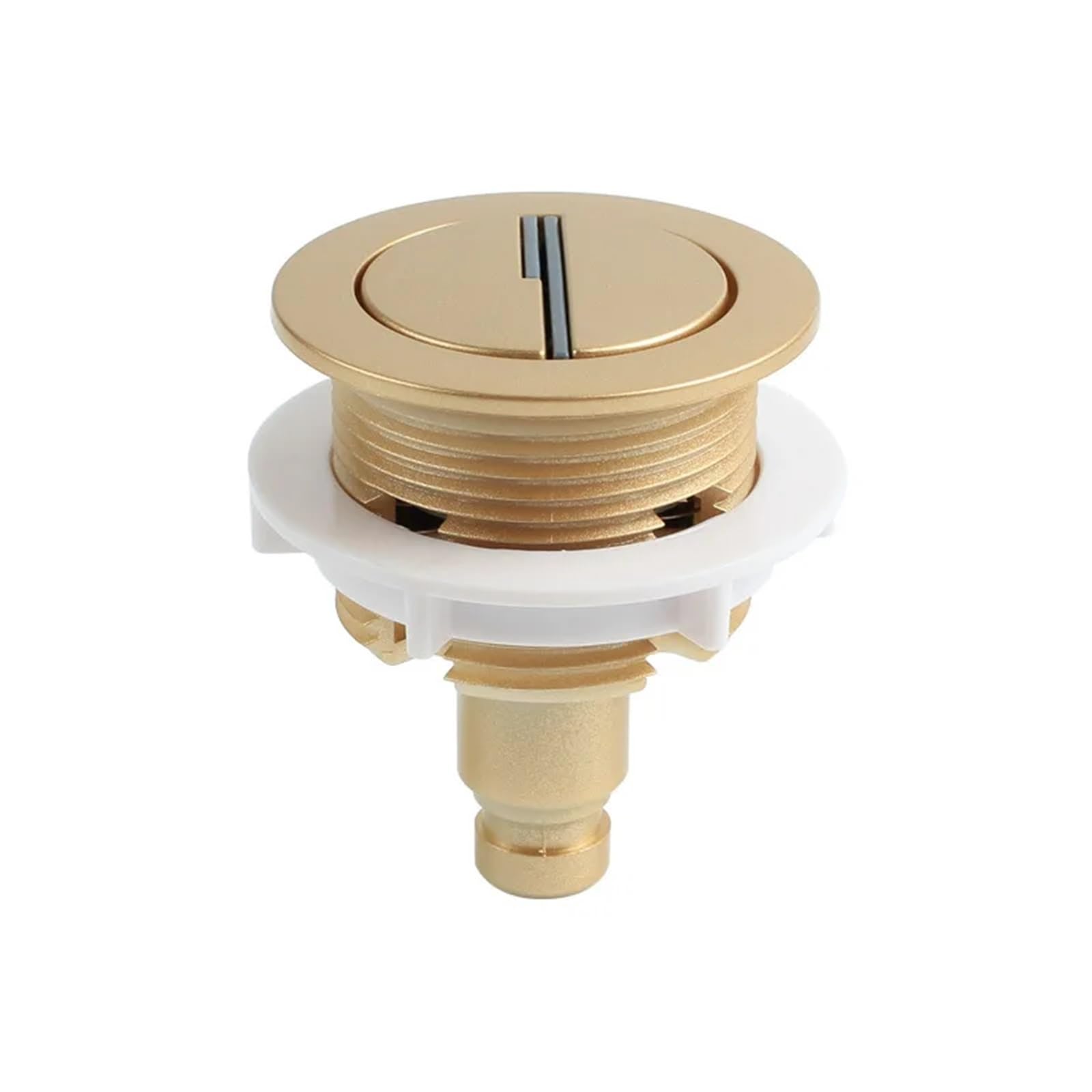 Kxaoxgrc Gold Toilet Push Button Flush Replacement, Toilet Flusher Replacement Kit 4Pcs Multicolor Dual-Button Water Tank Buttons(Gold)