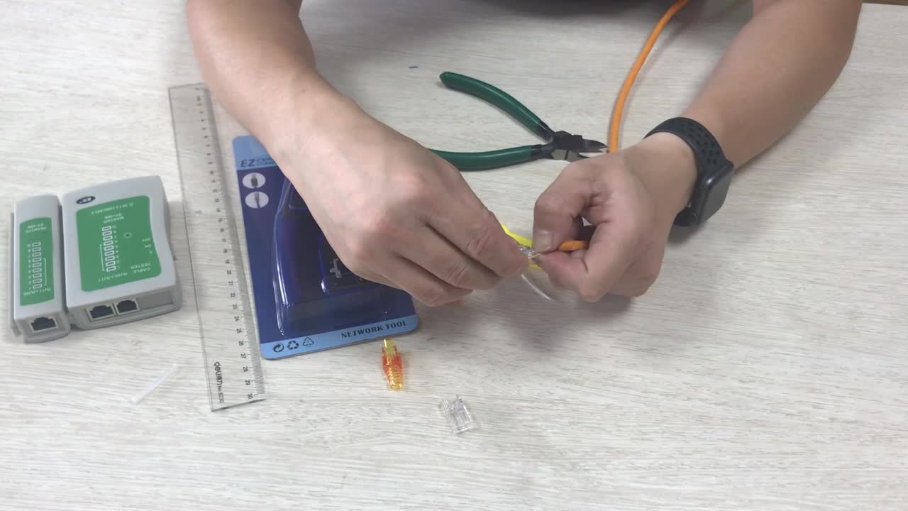 Amazon.co.jp: VCE 貫通式 RJ45コネクタ+保護カバー CAT6、CAT5E、CAT5