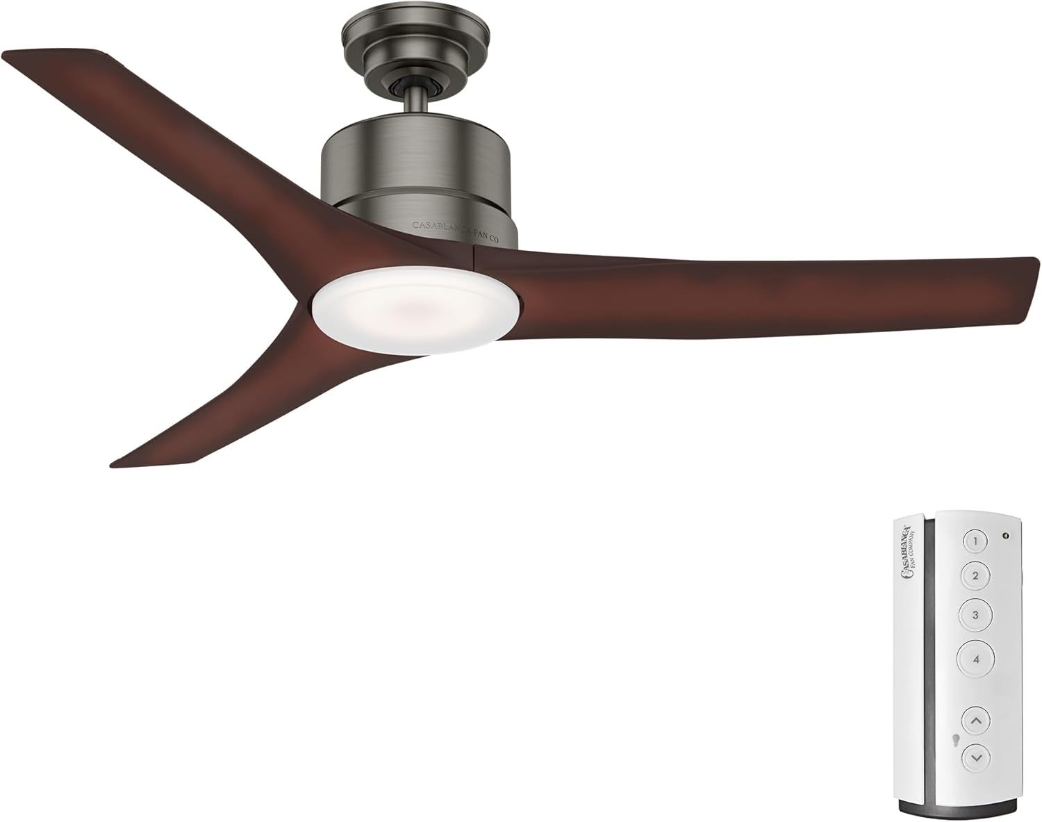 Casablanca Piston Indoor / Outdoor Ceiling Fan with LED Light and Remote Control