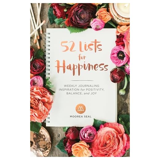 52 Lists for Happiness: Weekly Journaling Inspiration for Positivity, Balance, and Joy (A Guided Self -Love Journal with Prompts, Photos, and Illustrations)