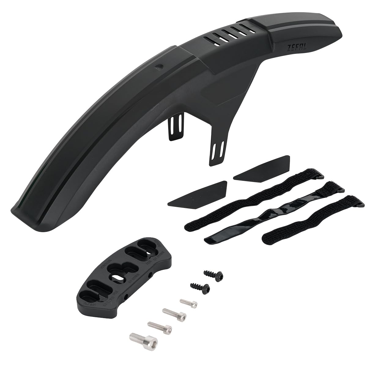 ZEFAL Deflector Fm40 + Fork Adaptor MTB Front Mudguard, Black, 27.5/28 / 29 EU
