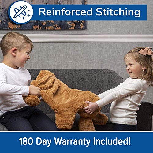 Image of FRIENDLY CUDDLE Weighted Lap Blanket for Kids & Adults - Kids Weighted Blanket - ASD, Sensory Processing Weighted Stuffed Animals Dog Toy - Microwavable Weighted Lap Pad for Kids, 5 Lbs.