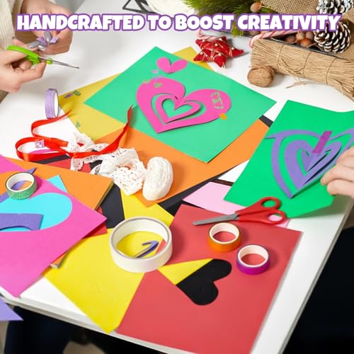 Image of TUXIYA 300 Sheets 8.5 inch X 11 inch Colored Cardstock, 50 Colors Card Stock | 50 Assorted Colors Construction Paper Printer Paper for Printing, Card Making, DIY Crafts, School Supplies,Party 180GSM /65LB
