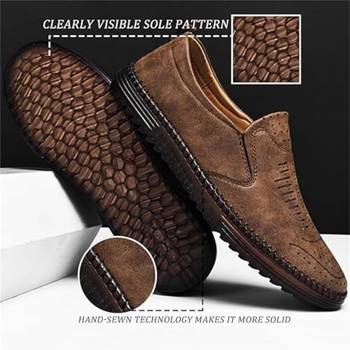 Men's Slip-On Orthopedic Leather Dress Loafers -Anti-Slip, Breathable & Comfortable with Arch Support for All-Day Wear3