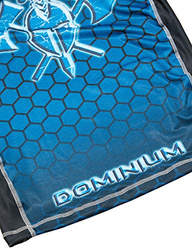 Camisa Rash Guard de Compressão Termica - 2199 - Jiu Jitsu - Azul - P