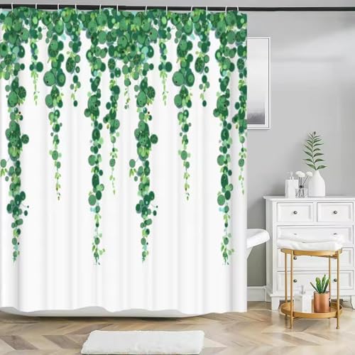 Rideaux de douche tropicaux imprimés 3D en tissu polyester à œillets - 2
