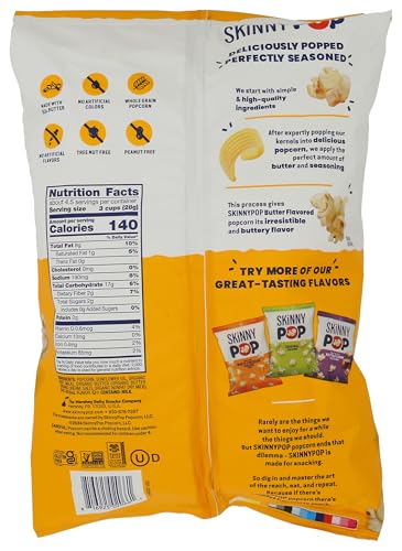 Image of Skinny Pop, Popcorn Real Butter, 4.4 Ounce