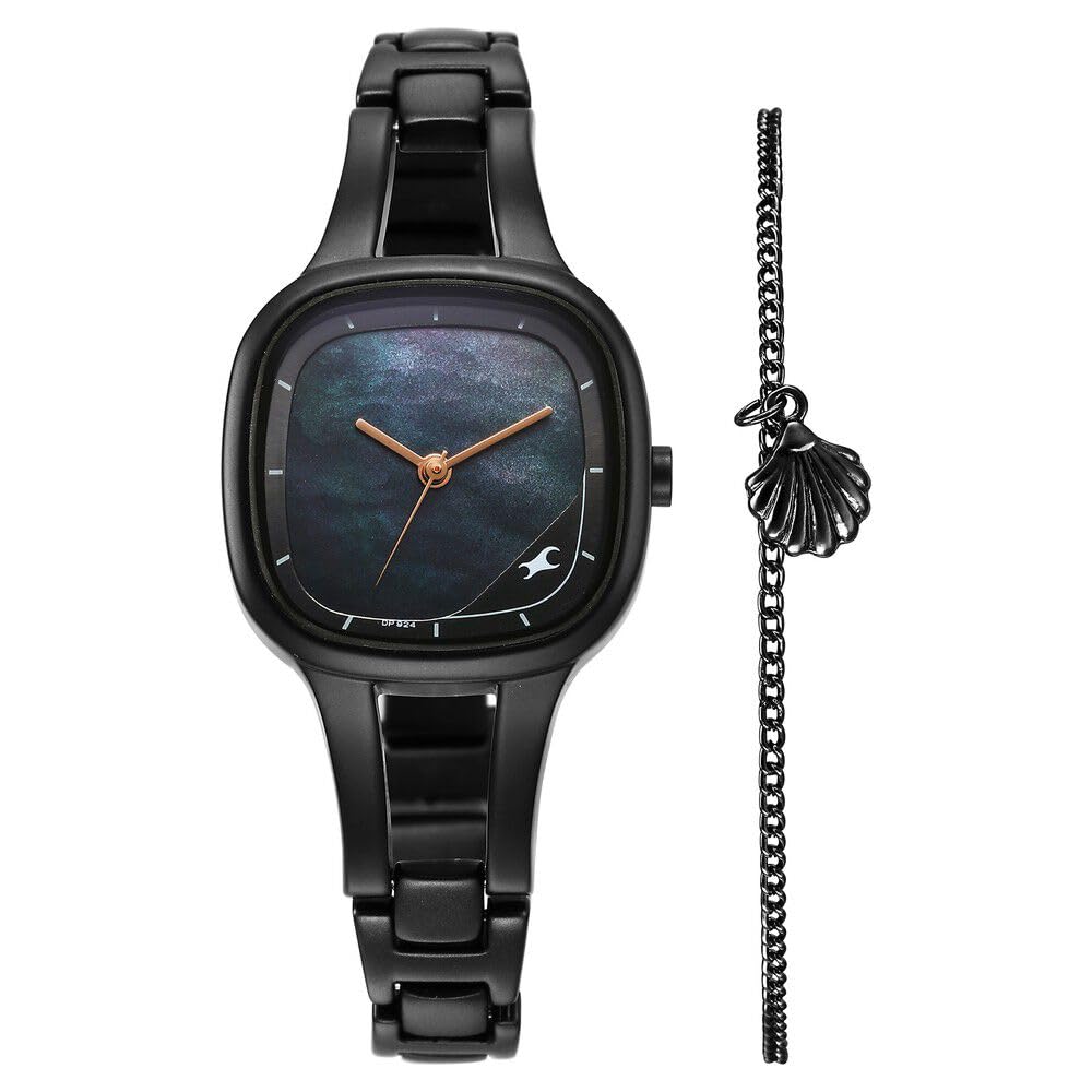 Fastrack Womens Analog Multicolor Dial Black Band Brass Watch (B0CSKD9V6M) Amazon Price History, Amazon Price Tracker