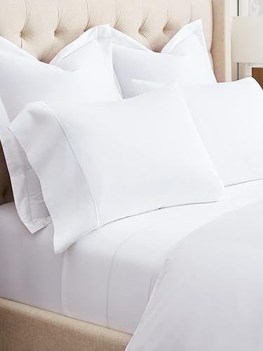 Miniatura 9 de BOLL & BRANCH Signature - Juego de sábanas bordadas  100% algodón orgánico de lujo  1 sábana encimera de brillo suave, 1 sábana bajera y 1 funda de
