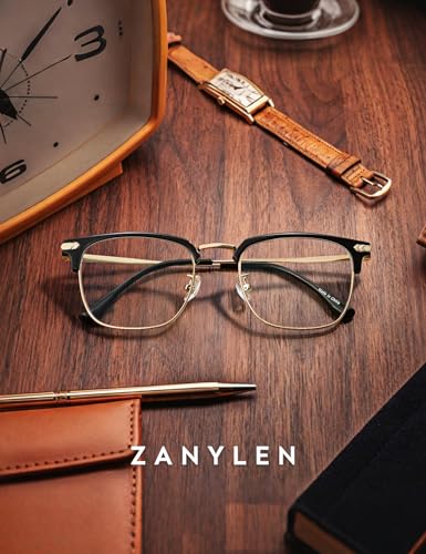 Image of ZanyLen Blue Light Blocking Glasses Men Computer Gaming Glasses For Mens
