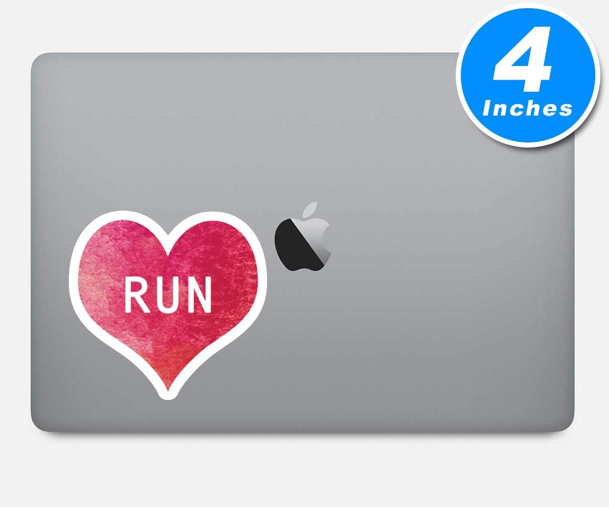 Running Sticker Love Running Stickers - 3 Pack - Set of 2.5, 3 and 4 Inch Laptop Stickers - for Laptop, Phone, Water Bottle (3 Pack) S214338