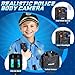 Luucio Police Costume for Kids, Kids Police Officer Costume for Boys with Accessories, Halloween Costumes for Boys