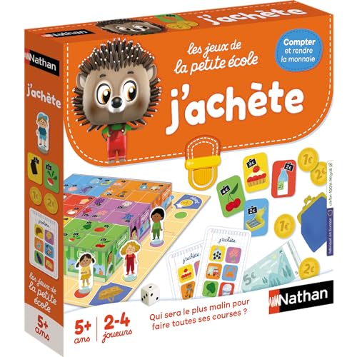 Jeu éducatif Nathan J'achète, Orange, 27 cm x 27 cm x 0.1 cm