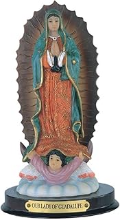 ICE ARMOR 7" H Our Lady of Guadalupe Statue Virgin of Guadalupe Holy Figurine Religious Decoration Holy Figurine Religious Decoration