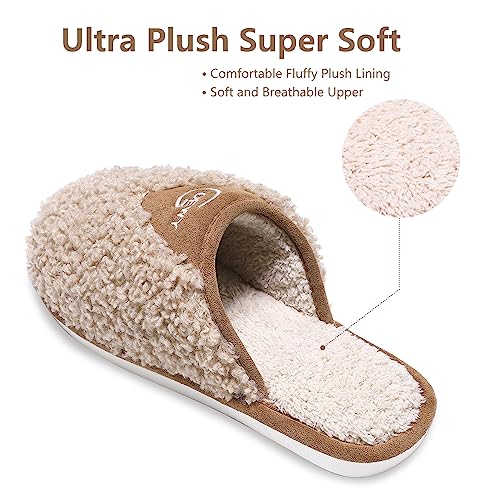 Cozy Fuzzy Slippers for Women Indoor and Outdoor Non Slip Memory Foam House Shoes Christmas Gift for Women Mom Girlfriend Daughter3