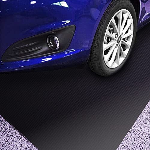 Uyoyous Garage Rubber Floor Mat 9.84Ft X 3.28Ft Non-Slip Rubber Flooring Mats 1/8 Inch Thickness Heavy Duty Commercial Rubber Mat Roll For Under Car Black #TOP2