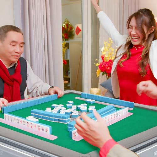 Mesa plegable automática de Mahjong VANZACK con ruedas miniatura 3