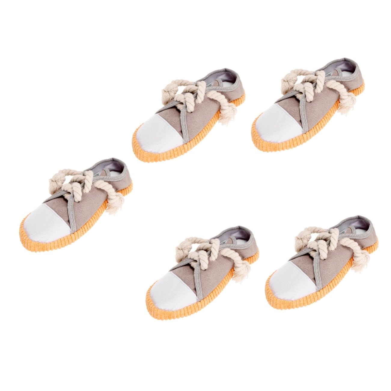 BESPORTBLE 5pièces Jouet à Mâcher pour Chien Forme De Chaussure Jouet Interactif pour Nettoyage Dents pour Chiots Et Chiens Agressifs