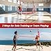 Bearwill Volleyball Training Equipment, Volleyball Practice Net System Update Freely Adjustable, Portable Volleyball Net for Backyard Indoor Outdoor Hitting Serving Passing Practice