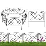 hund reagiert auf metallnapf 【Besprühte Rostschutzbarriere】Der klassische gewölbte Gartenzaun ist mit 4mm dickem Metalldraht geschweißt, und die Oberfläche wird mit Backfarbe behandelt, um Rost zu verhindern und ist nicht leicht zu biegen. Es kann bei allen Arten von schlechtem Wetter arbeiten und ist stark und langlebig.