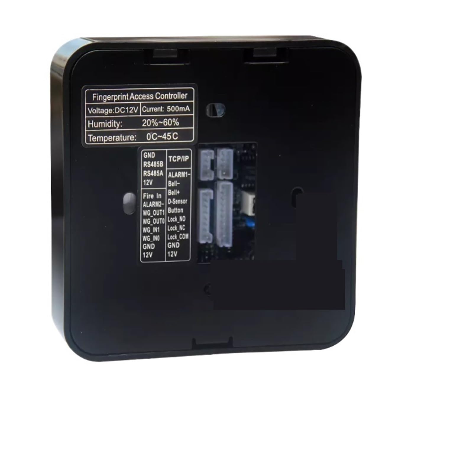 Marcar en la máquina, Reloj de control asistencia, máquina acceso con huella dactilar y cerradura puerta biométrica(Nero)