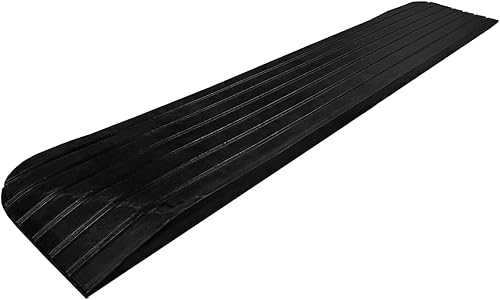 Rampas de umbral de caucho para Scooters y sillas de ruedas, negro