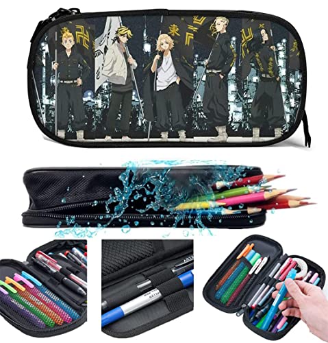 東京リベンジャーズ ペンケース 鉛筆のサック 文具収納 学用品収納 鉛筆ケース ペンケース かわいい 大容量 筆箱 ペン箱 収納バッグ 学生 子供 誕生日 入学ギフト グッズ 筆箱 皮革 文具収納 ポーチ ペンシルケース 化粧ポーチ ペンケース 軽量 多機能 大容量 男女兼用 通学 小学生 鉛筆ケース ペン袋
