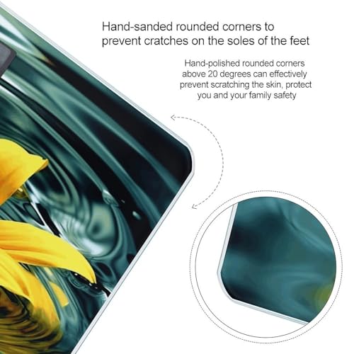 Báscula Digital de Baño con Diseño Girasol en Agua miniatura 4