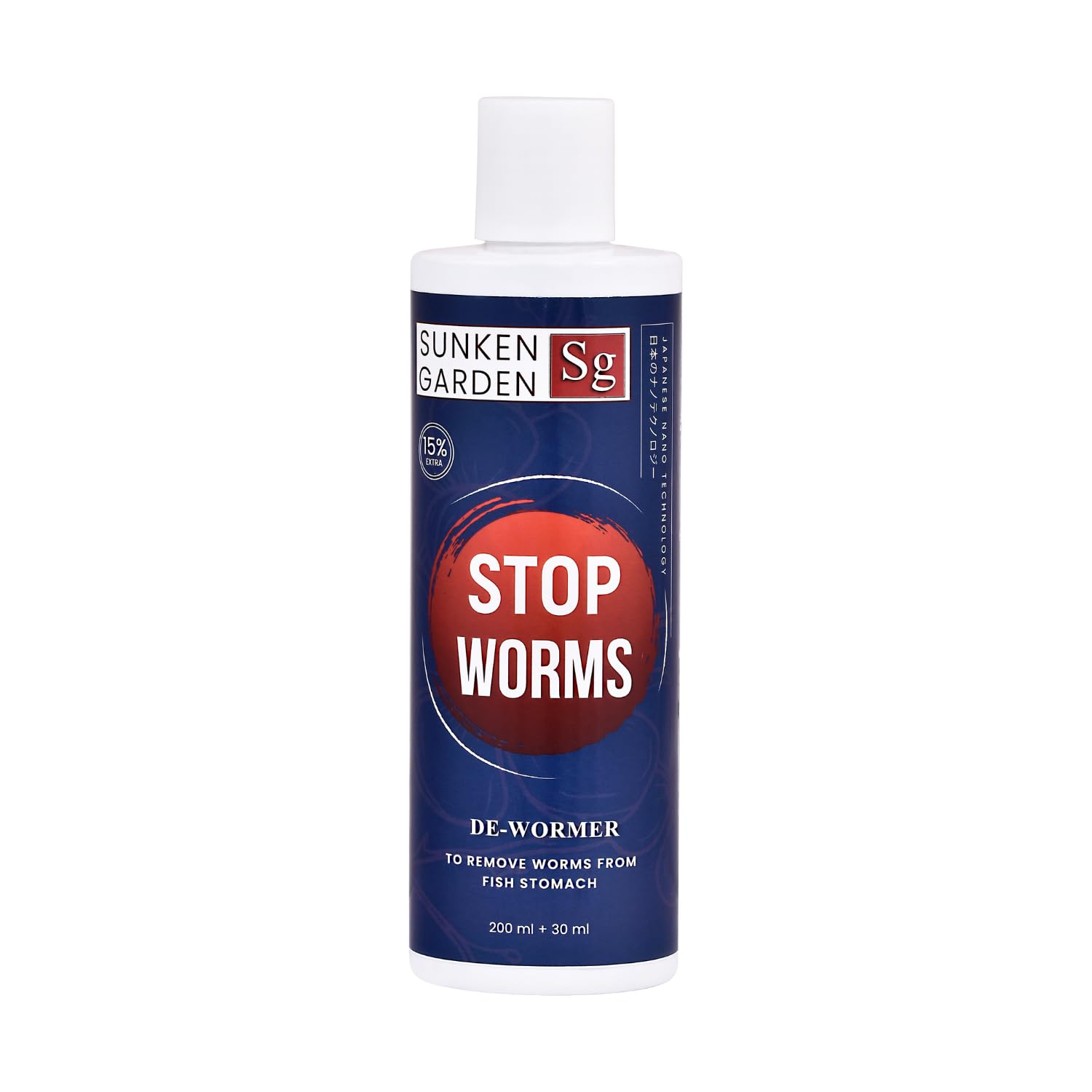 Sunken Garden Stop Worms| Liquid De-Wormer for Freshwater Aquariums | Safe for Fish, Shrimp & Snails (200 ml + 30 ml)-image-6