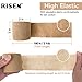 RISEN Cohesive Bandage 2” x 5 Yards, 6 Rolls, Self Adherent Wrap Medical Tape, Adhesive Flexible Breathable First Aid Gauze Ideal for Stretch Athletic