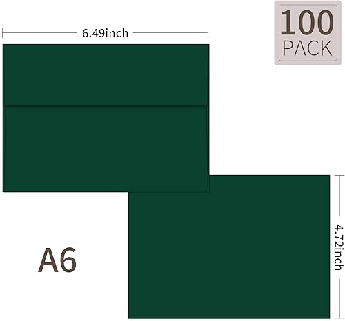 Vista 39 de Paquete de 100 sobres blancos de 5 x 7 pulgadas, sobres A7 para invitación de tarjetas, boda, fiesta de cumpleaños, baby shower