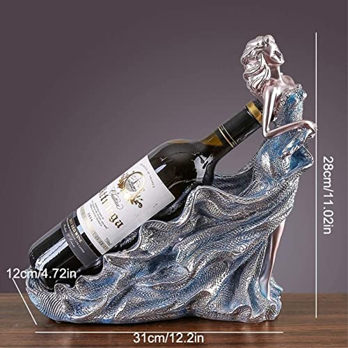 Soporte para botellas de vino en resina, moderno y minimalista miniatura 2