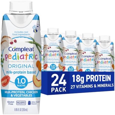 Compleat Pediatric 250mL, Unflavored, 24 Pack