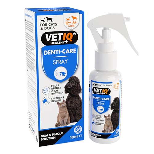 VETIQ Dental Care Cat & Dog Anti-Plaque Fresh Breath No Brush Spray (100ml)