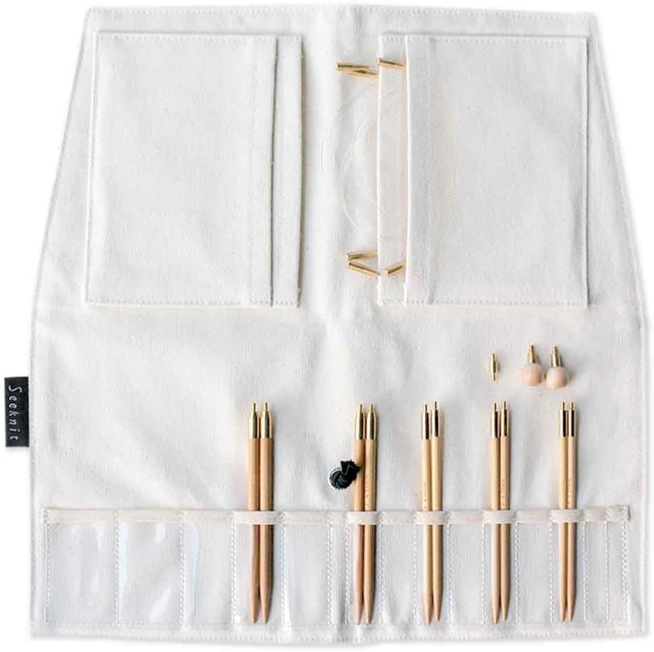 Seeknit Interchangeable Circular Needle Set, White, M