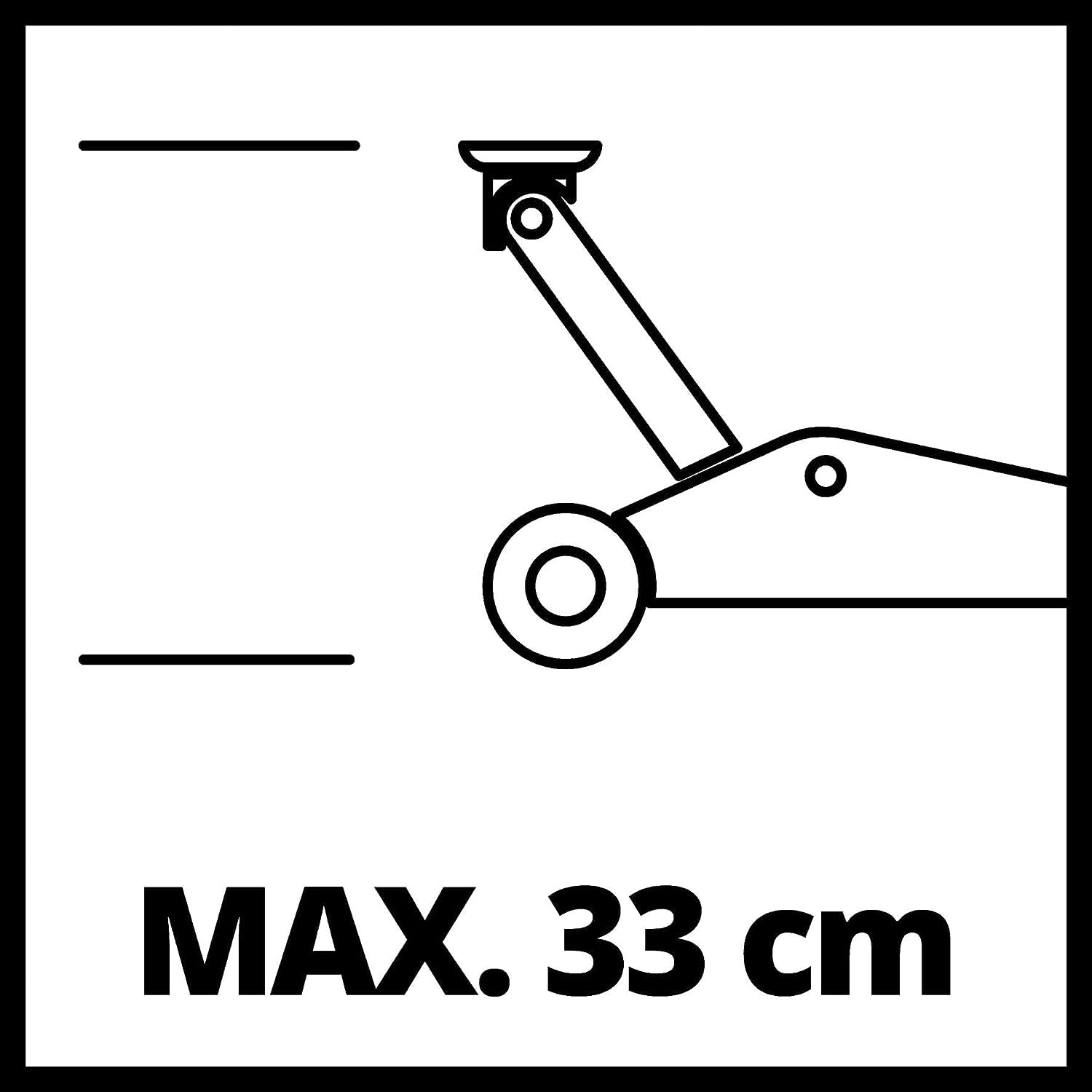 Einhell 2011779 Gato C/Ruedas CC-TJ 2000 Carga Máxima 2000 kg, Rojo