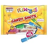 DOUzzle Holiday Christmas Treats, Get Well Soon Sour Candy Powder Shots, (12 Count, 1 Pack) Individually Wrapped, Party Favor, Goodie Bag & Pinata Filler - Kosher Parve
