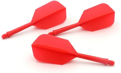 Miniatura 16 de ROST - Eje de dardos y vuelos integrados medianos, forma delgada, juego de 3 Verde