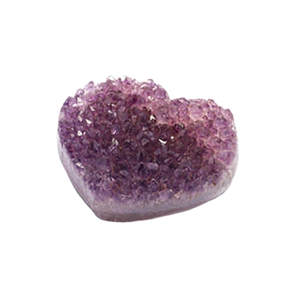 YLQUXEUV 1pc 30-70g Brazilian Amethyst Heart-Shaped Cluster Exquisite Purple Crystal Cluster