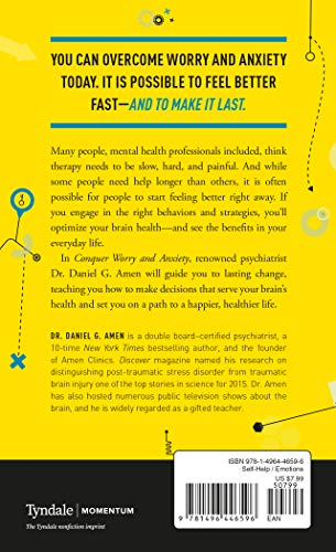 Tyndale Momentum 9781496446596 Conquer Worry And Anxiety: The Secret To Mastering Your Mind thumb #1