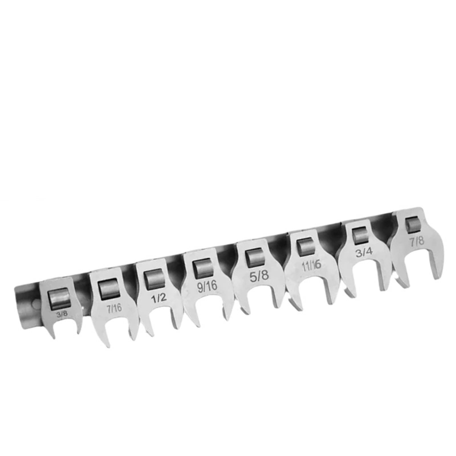 Xuczhai One Color 8Pcs 3/8'' Interchangeable Crowfoot Wrench Head Imperial Quick Opening Spanner Combination Tool Kits For Ratchet Torque