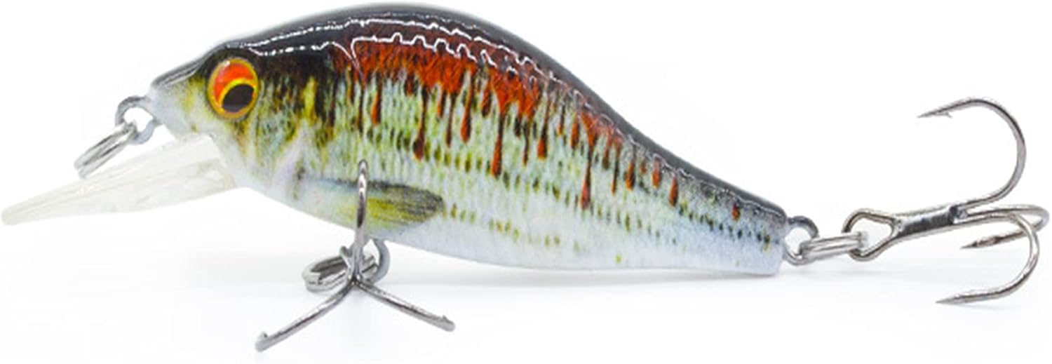 GZBomei 3PCS Crank baits Fishing Lures Set 6.5CM Lifelike Bass Hard Lures Diving Wobblers Artificial Bait Topwater Lures for Freshwater and Saltwater : Sports & Outdoors