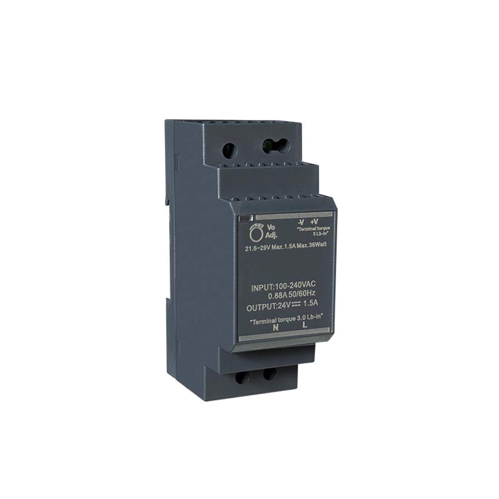 BALYDLUL HDR 30W 5V 12V 24V Power Supply Transformer(HDR-30-24V 1.5A)