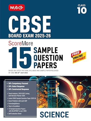 MTG CBSE Class 10 ScoreMore 15 Sample Papers Science Book For 202...