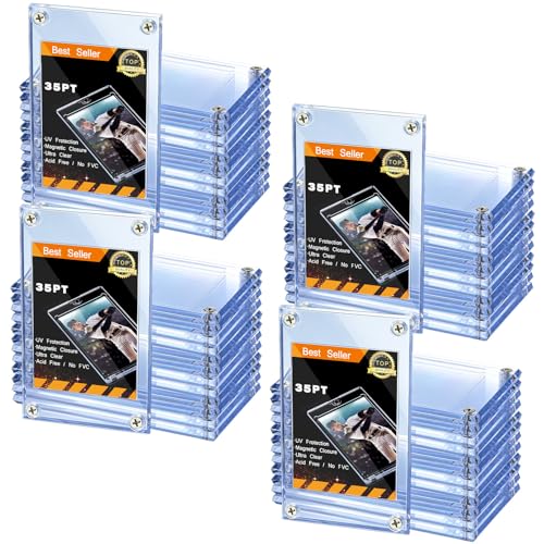 Porte-cartes en acrylique transparent lot de 35 pour football sport et cartes de jeu