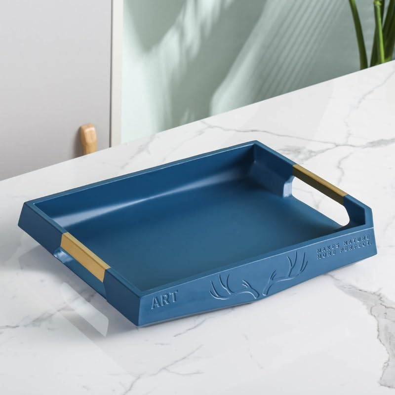 Plateau décoration collation pour table basse résolvant le manque d'espace