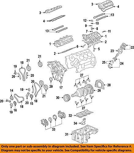 Crankshaft Rear Oil Seal - Oil Leak - 2012-2013 Buick Cadillac Chevrolet GMC 12 General Motors 12643668, Engine Crankshaft Thrust Washer