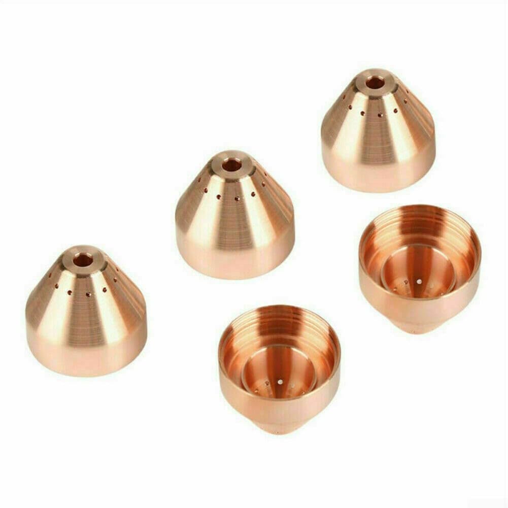 5 Pieces 220817 Plasma Cutter Shield Nozzle Consumables Set For 65/85/105 A Plasma Cutting Machine, 85A Current,Replacement Parts