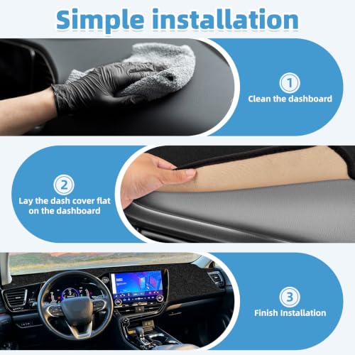 Image of Dash Cover Mat for Lexus NX 250 350 350h 450h 2022-2025 Non-Slip Dashboard Cover Mat Sunshade UV Rays Protector Interior Accessories