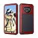 Produktbild Beeasy Samsung Galaxy Note 9 Hülle,360 Grad Fallschutz Handyhülle Outdoor Case Hybrid Rüstung Schlagfest Stoßfest Schutzhülle Robust Cover Tough Armor Doppelte Schutzschicht Heavy Duty Kratzfest,Rot